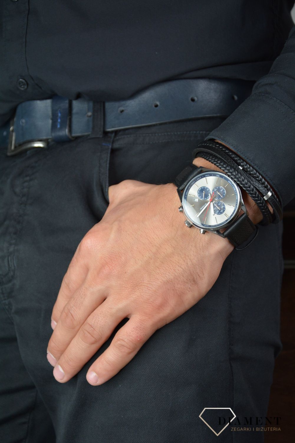 Zegarek męski Sekonda 'Stonowany Chronograf' 1711 (1).jpg