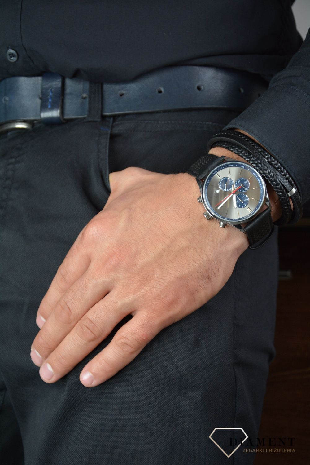 Zegarek męski Sekonda 'Stonowany Chronograf' 1711 (1).jpg