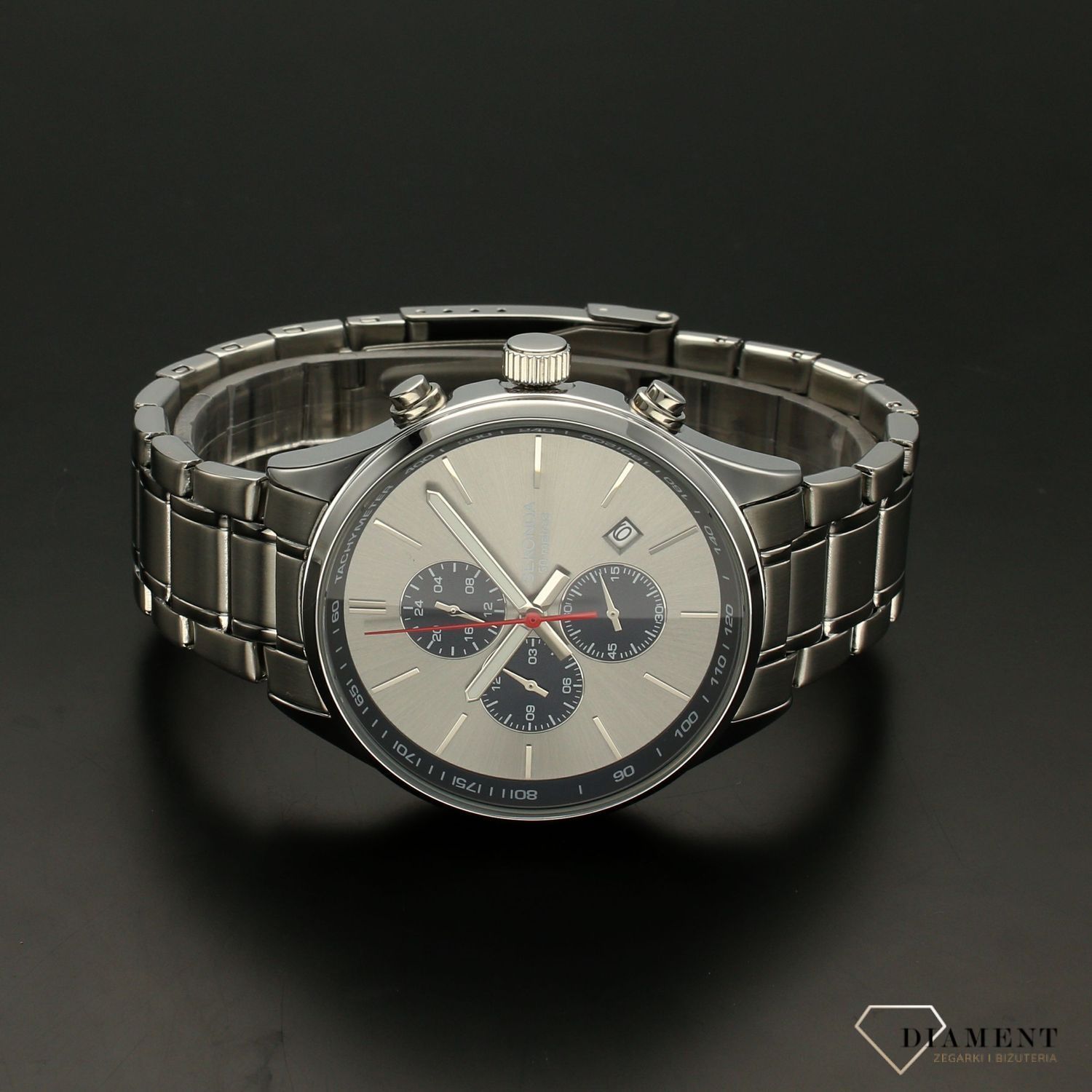 Zegarek męski Sekonda 'Stalowy Chonograf' 1712 (1).jpg