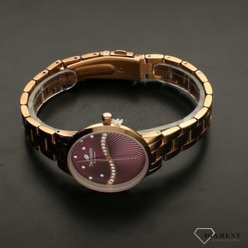 Zegarek damski na bransolecie TIMEMASTER 178-116 różowe złoto. Zegarek damski na bransolecie. Zegarek damski z cyrkoniami. Zegar (4).jpg