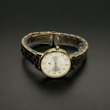 Zegarek damski na bransolecie TIMEMASTER 178-91. Złota bransoleta idealnie współgra z klasyczną tarczą, na której umieszczono zł (4).jpg