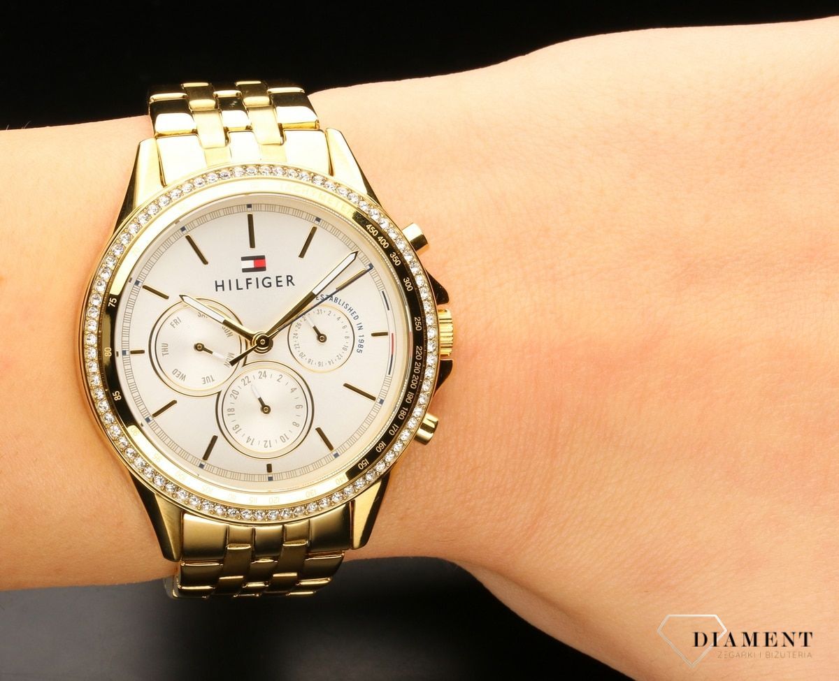 Zegarek złoty damski Tommy Hilfiger 1781977to piękny prezent z najnowszej kolekcji Tommy Hilfiger. Autoryzowany sklep z zegarkami Tommy Hilfinger!.jpg