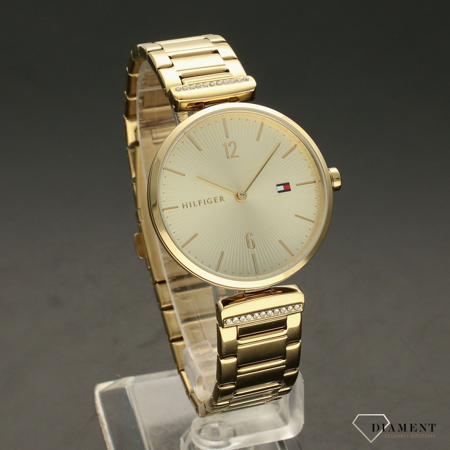 Zegarek damski na złotej bransolecie Tommy Hilfiger Aria 1782272.webp