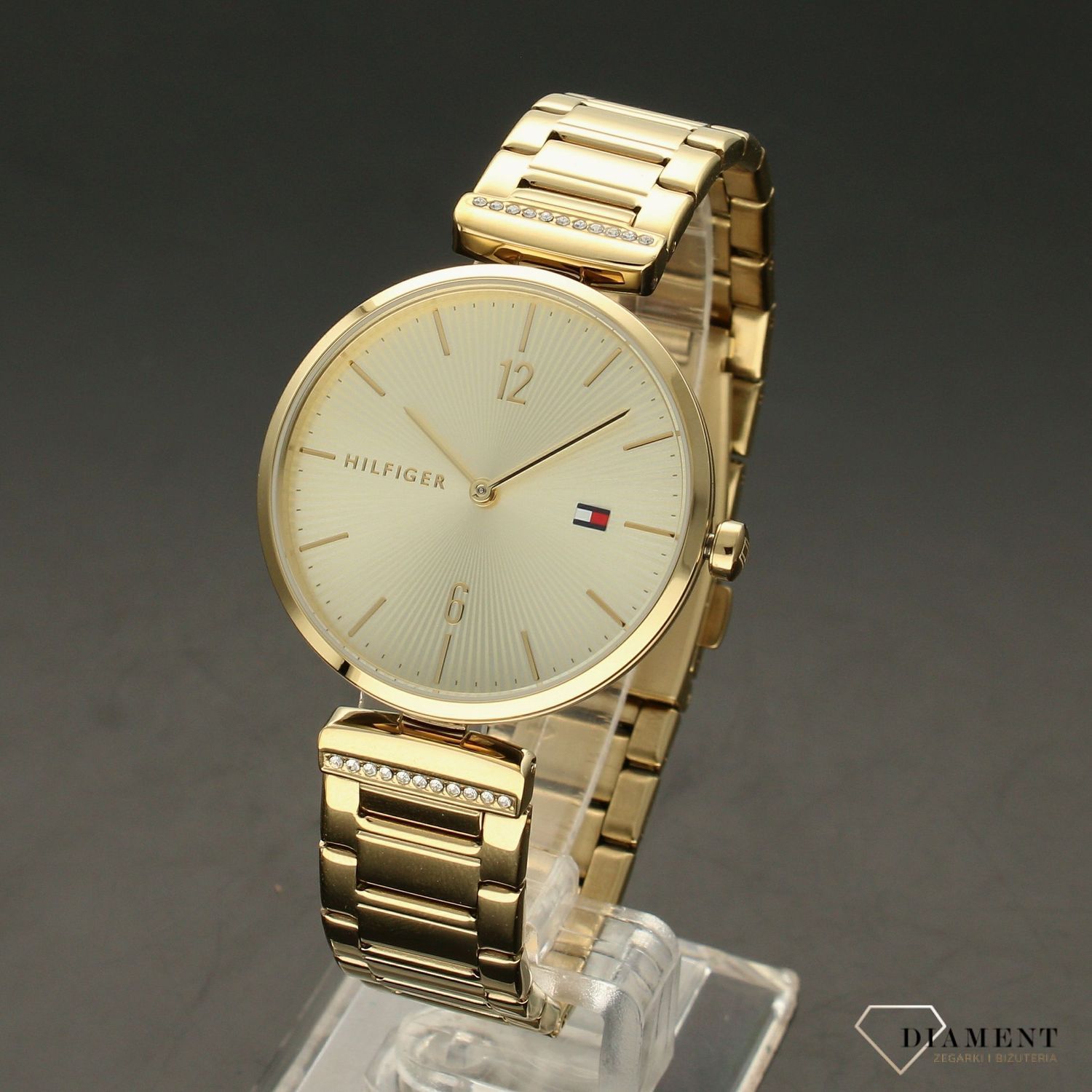 Zegarek damski na złotej bransolecie Tommy Hilfiger Aria 1782272.webp