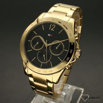 Zegarek damski na złotej bransolecie z czarną marki Tommy Hilfiger z kolekcji Haven Le 1782383 !!! (2).jpg