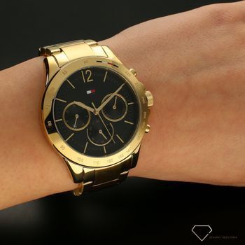 Zegarek damski na złotej bransolecie z czarną marki Tommy Hilfiger z kolekcji Haven Le 1782383 !!! (5).jpg