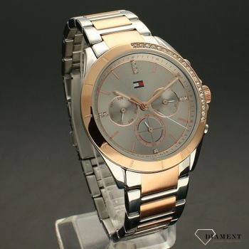 Zegarek ⌚ damski Tommy Hilfiger Kennedy 1782387 z cyrkoniami w kolorze srebra i różowego złota  (1).jpg