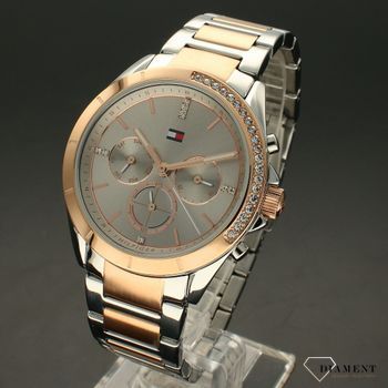Zegarek ⌚ damski Tommy Hilfiger Kennedy 1782387 z cyrkoniami w kolorze srebra i różowego złota  (2).jpg