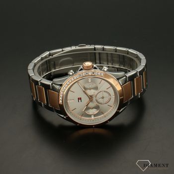 Zegarek ⌚ damski Tommy Hilfiger Kennedy 1782387 z cyrkoniami w kolorze srebra i różowego złota  (3).jpg
