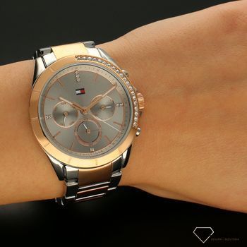 Zegarek ⌚ damski Tommy Hilfiger Kennedy 1782387 z cyrkoniami w kolorze srebra i różowego złota  (5).jpg