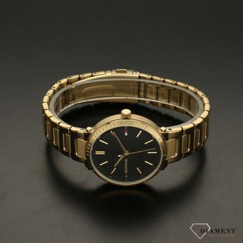Zegarek damski złoty na bransolecie z czarną tarczą Tommy Hilfiger Zoey 1782407 to piękny model dla kobiety  (3).jpg