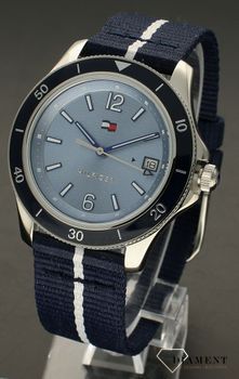 Zegarek damski Tommy Hilfiger Brooke 1782511. Damski zegarek Tommy Hilfiger. Zegarek na parcianym pasku. Damski zegarek idealny na prezent.  (3).jpg