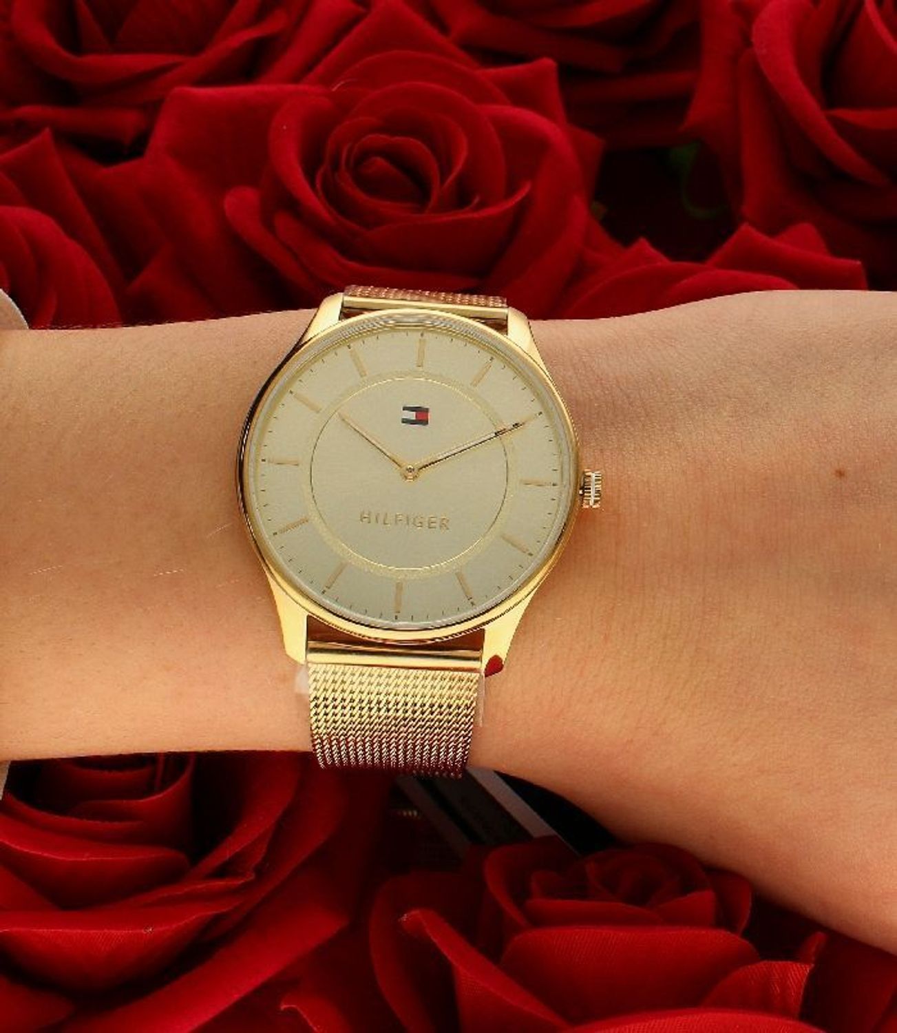 Zegarek damski Tommy Hilfiger Jessie 1782531 Zegarki Tommy Hilfiger✓ Autoryzowany sklep✓ Kurier Gratis 24h✓ Gwarancja najniższej ceny✓ Zapraszamy!!! Zegarek damski markowy zegarek ze złotą tarczą na walentynki.webp