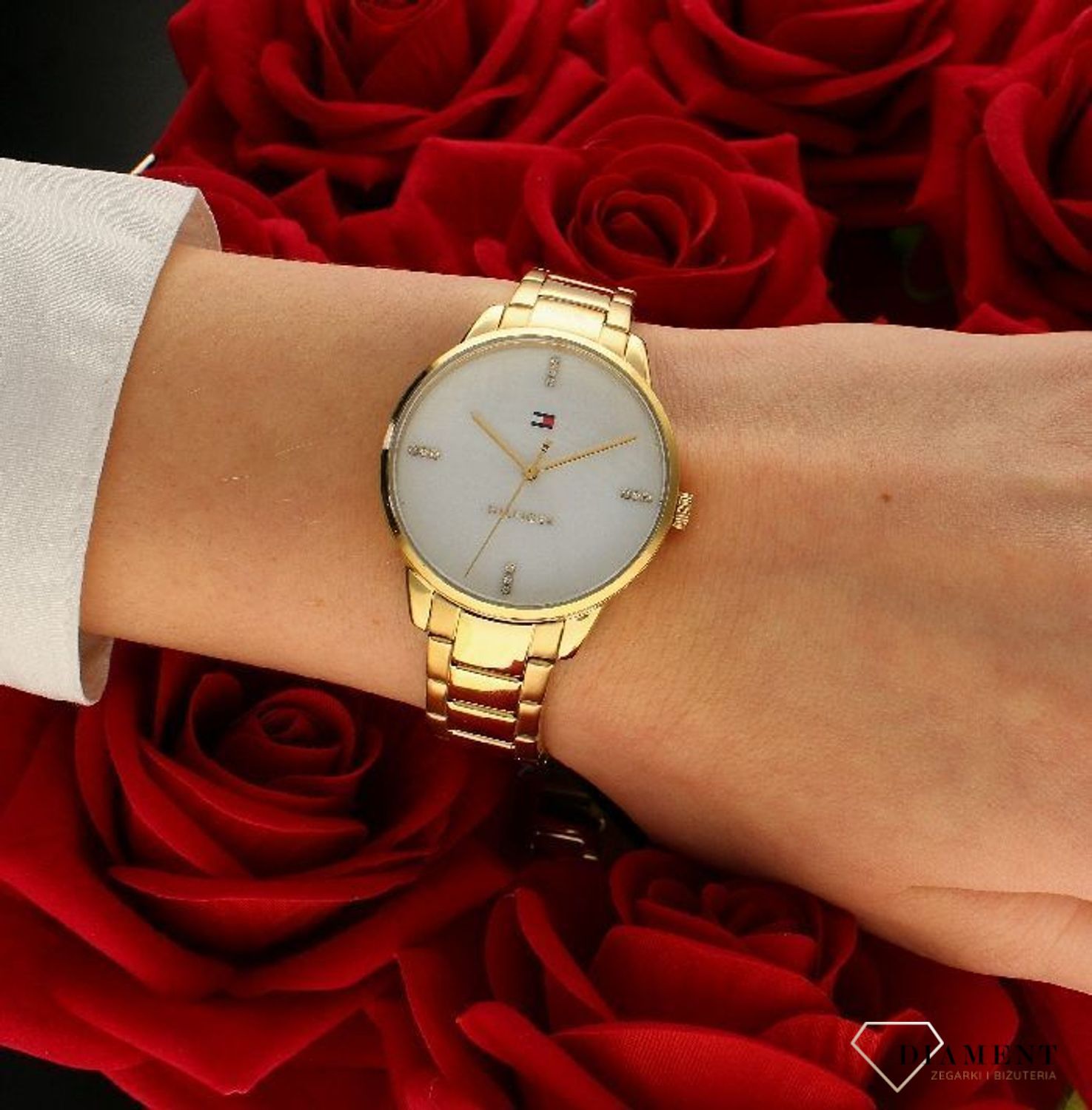 Zegarek damski Tommy Hilfiger Paige 1782546.  ✓Zegarki Tommy Hilfiger✓ Autoryzowany sklep✓ Kurier Gratis 24h✓ Gwarancja najniższej ceny✓ Zapraszamy!!! Zegarek damski markowy zegarek z perłową tarczą.webp