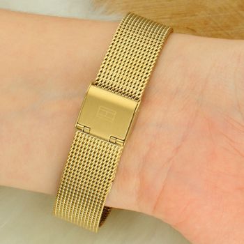 Zegarek damski Tommy Hilfiger Camille 1782769 kwarcowy złoty z różową tarczą i bransoletą mesh zapięcie.jpg