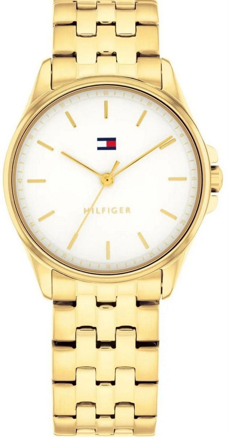 Zegarek damski Tommy Hilfiger 1782773 Jade – elegancki model w złotym kolorze z białą tarczą. Klasyczny design, stal szlachetna, kwarcowy mechanizm i 2-letnia gwarancja. Sprawdź!1.jpg