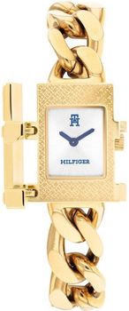 Zegarek damski Tommy Hilfiger 1782823 (TH85) – złota koperta i bransoleta, srebrna tarcza, szkło mineralne i mechanizm kwarcowy. Styl i niezawodność w eleganckim wydaniu. Sprawdź!1.jpg