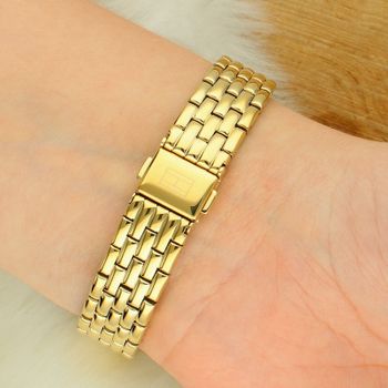 Zegarek damski Tommy Hilfiger Classic 1782844 kwarcowy złoty z brązową tarczą i cyrkoniami zapięcie.jpg