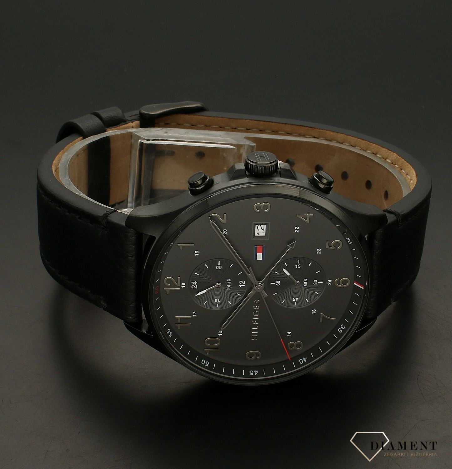 Zegarek męski Tommy Hilfiger 'Elegancka Czerń' 1791711.jpg