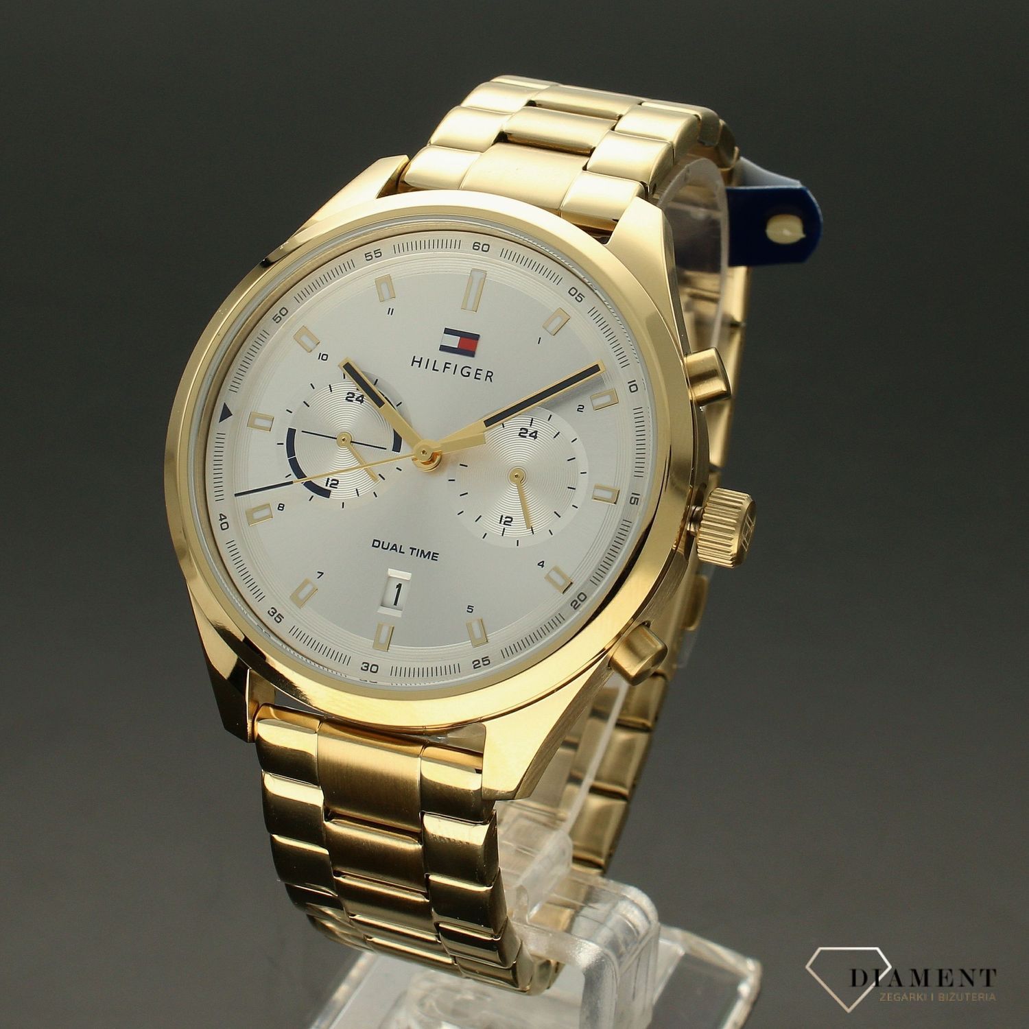 Zegarek męski na złotej bransolecie Tommy Hilfiger z kolekcji Bennett 179172.jpg