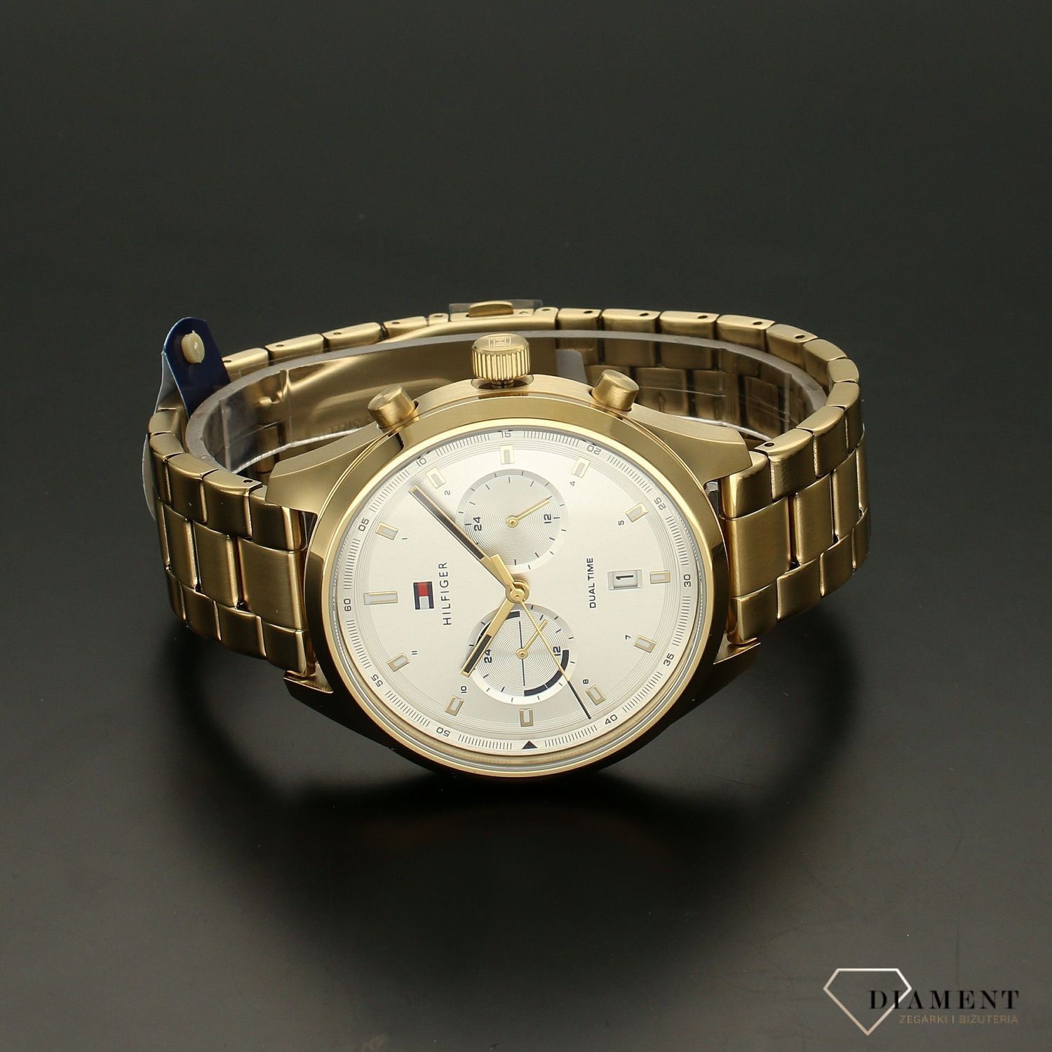 Zegarek męski na złotej bransolecie Tommy Hilfiger z kolekcji Bennett 179172.jpg