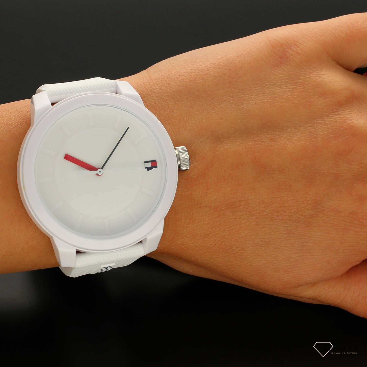 Zegarek męski Tommy Hilfiger ''Biały Tommy'' 1791743.1.jpg