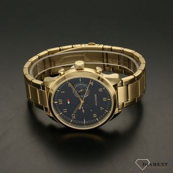 Zegarek męski na złotej bransolecie z niebieską tarczą Tommy Hilfiger Patrick 1791783  (3).jpg