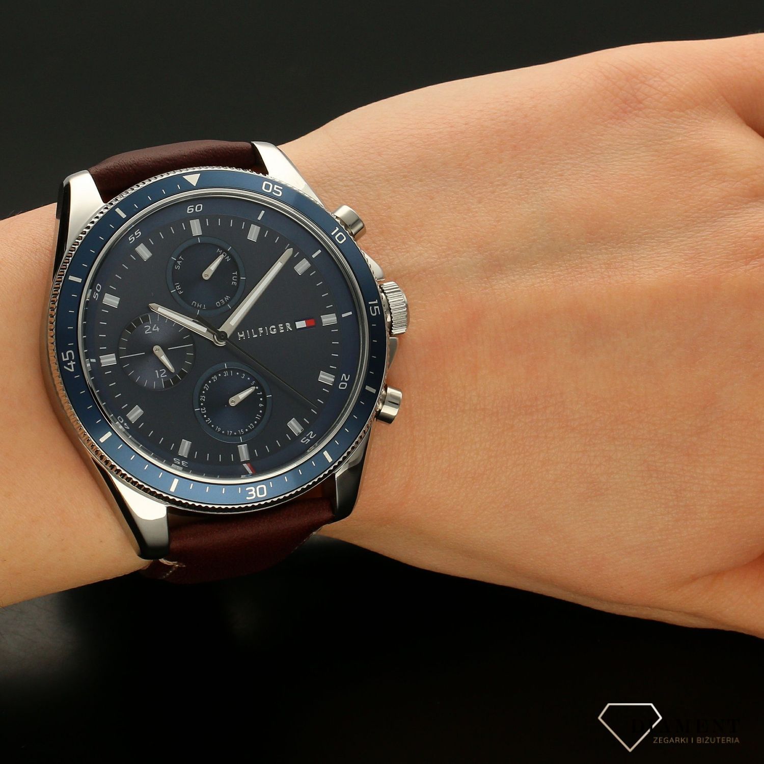 Zegarek męski na brązowym pasku Tommy Hilfiger 1791837.1.jpg