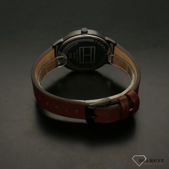 Zegarek ⌚ męski na brązowym pasku skórzanym z czarna tarczą Tommy Hilfiger 1791876 ✓Z (5).jpg