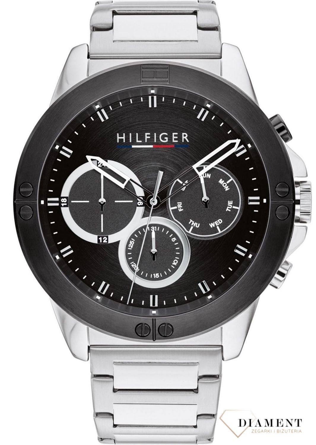 Zegarek ⌚ męski Tommy Hilfiger 1791890. Elegancki zegarek męski z nowoczesną tarczą znanej marki modowej Tommy Hilfiger idealnie wpisuje się we współczesne trendy..jpg