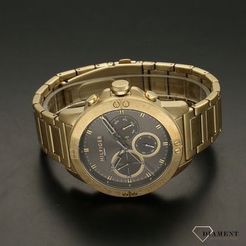 Zegarek męski na złotej bransolecie z czarną tarczą Tommy Hilfiger Sullivan 1791891   (3).jpg