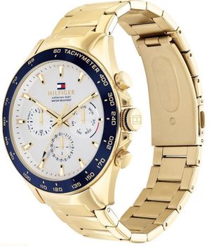 Złoty zegarek męski na bransolecie TOMMY HILFIGER Owen 1791969 (2).jpg