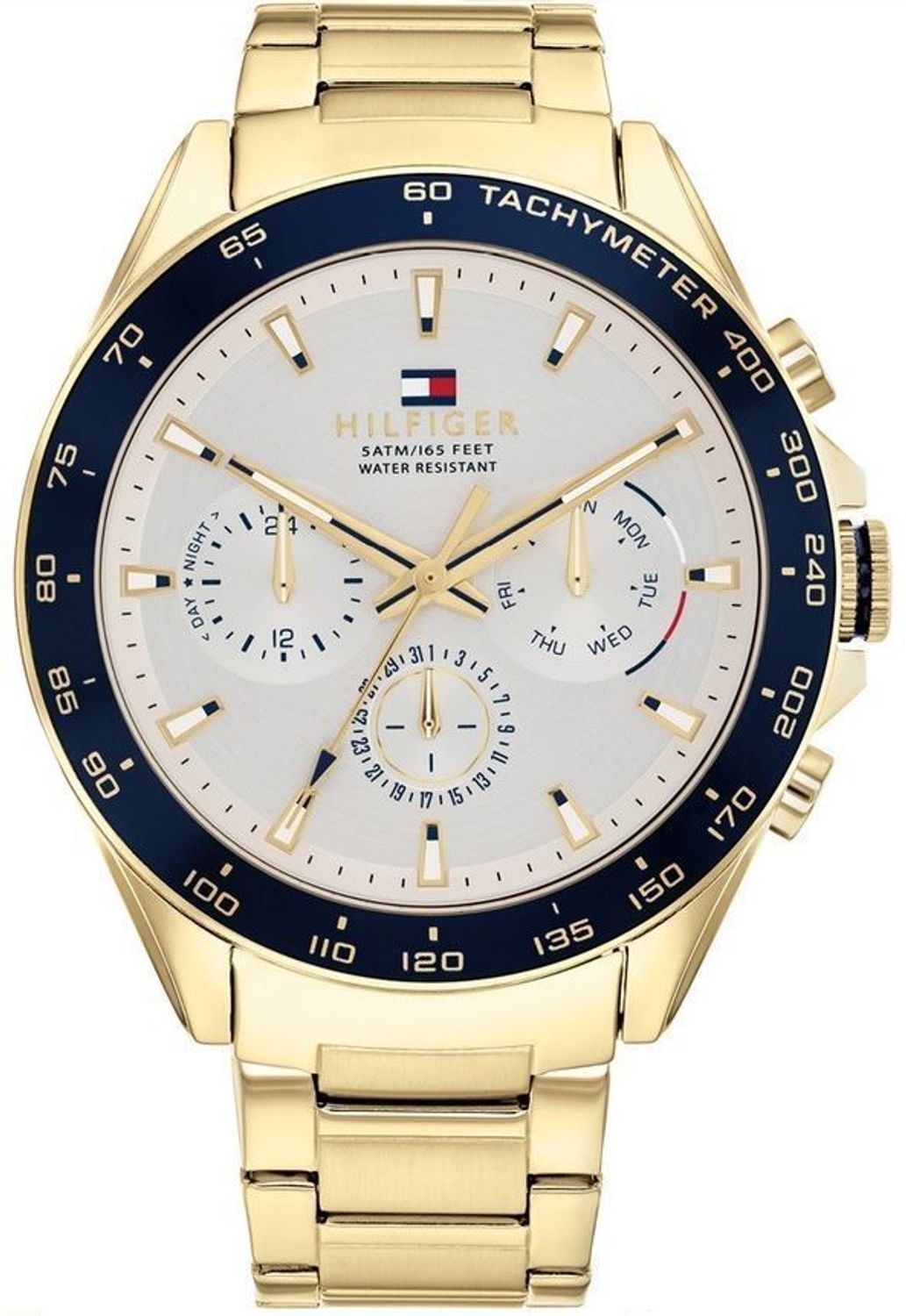 Złoty zegarek męski na bransolecie TOMMY HILFIGER Owen 1791969 (1).jpg