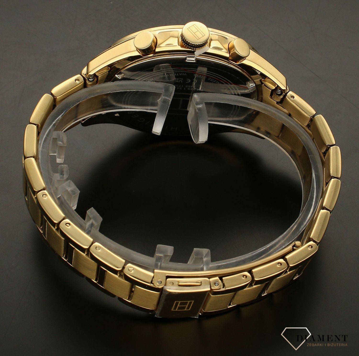 Złoty zegarek męski na bransolecie TOMMY HILFIGER Owen 1791969 (1).jpg