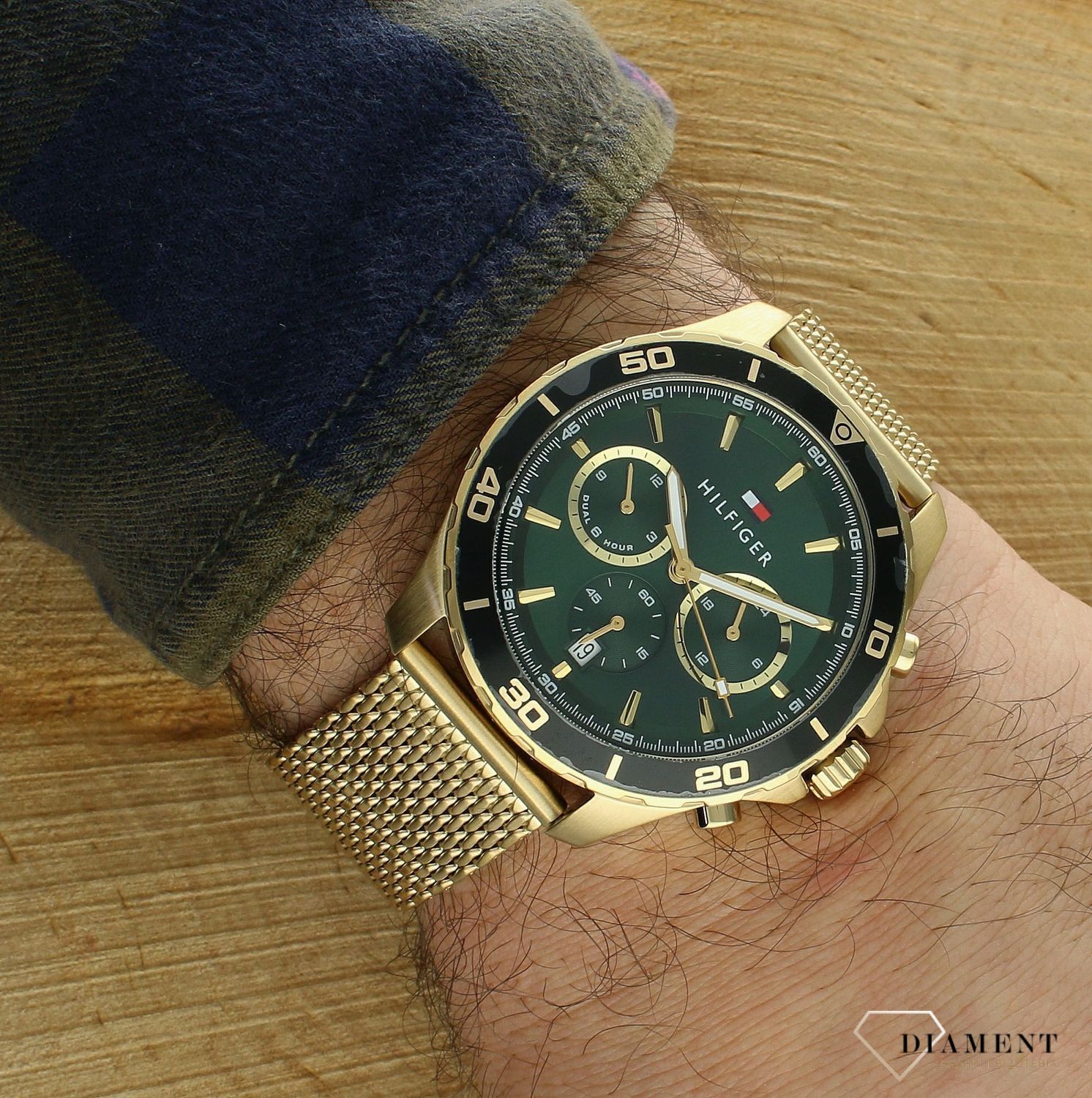 Złoty zegarek męski Tommy Hilfiger Jordan 1792093.png