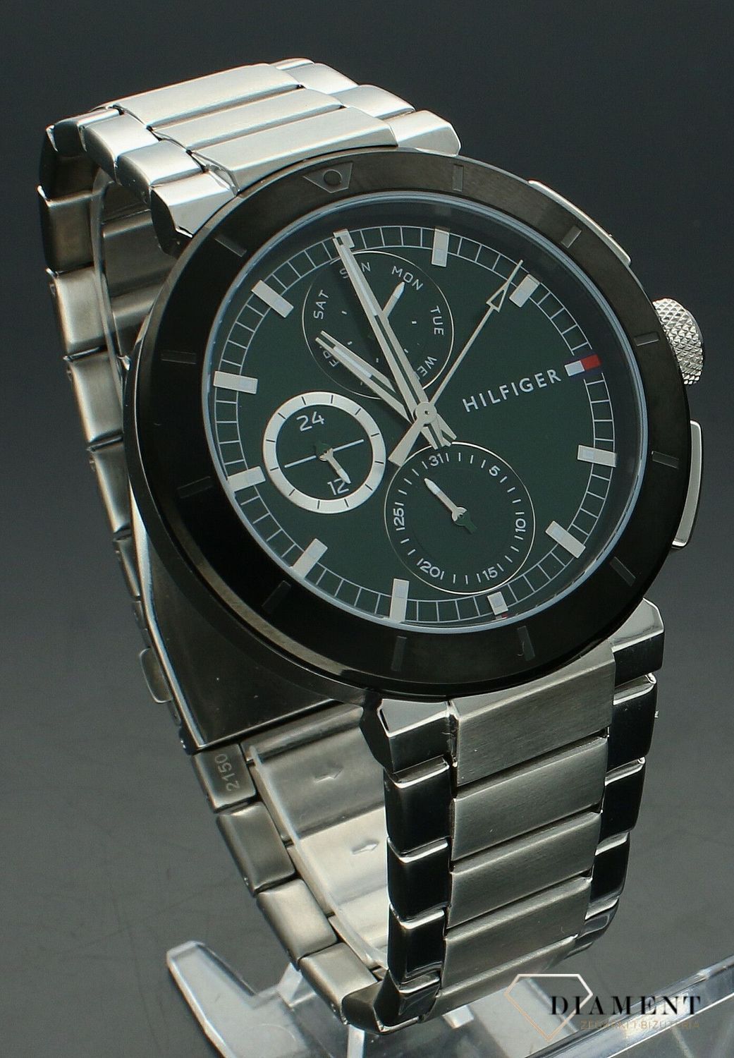 Zegarek męski Tommy Hilfiger Lorenzo butelkowa zieleń 1792117. Męski zegarek oryginalny Tommy Hilfiger. Męski zegarek z modną zieloną tarczą. Zegarek dla mężczyzny na prezent. Darmowa wysyłka..jpg