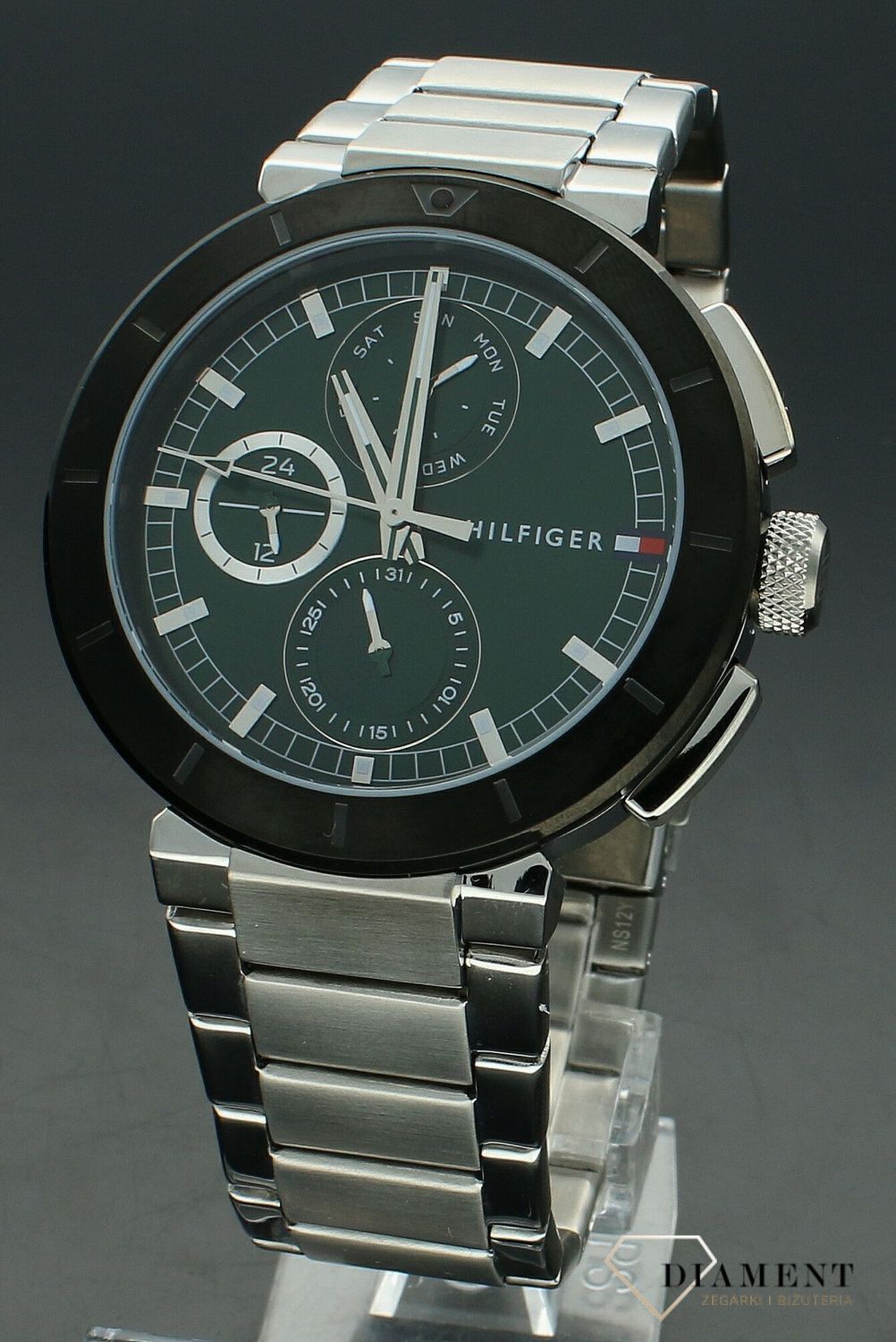 Zegarek męski Tommy Hilfiger Lorenzo butelkowa zieleń 1792117. Męski zegarek oryginalny Tommy Hilfiger. Męski zegarek z modną zieloną tarczą. Zegarek dla mężczyzny na prezent. Darmowa wysyłka..jpg