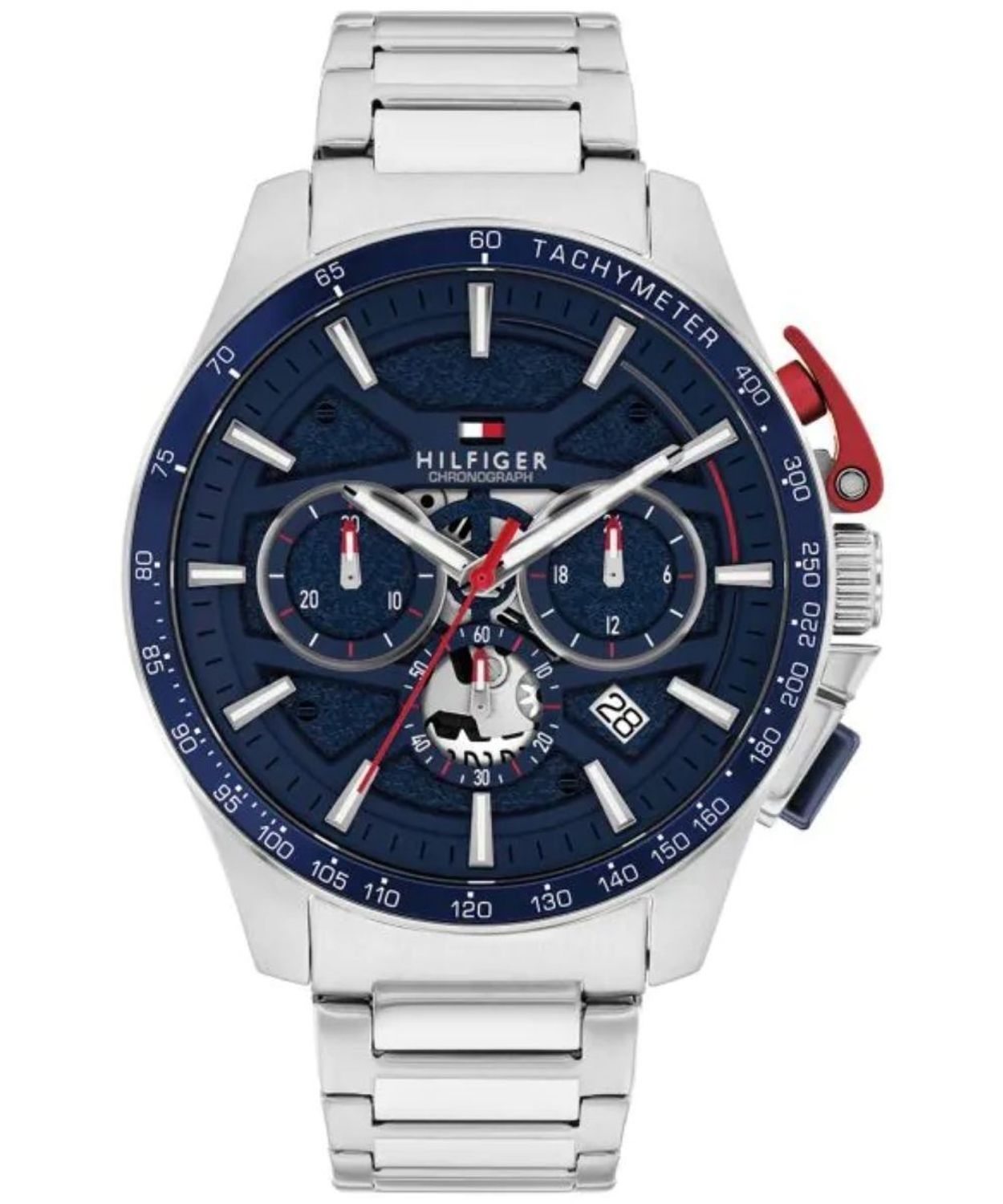 Zegarek Męski Tommy Hilfiger 1792261 44mm Sportowy Granatowy Stalowy Bransoleta.jpg