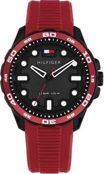 Zegarek męski Tommy Hilfiger Regatta 1792267 – czerwony pasek silikonowy.jpg