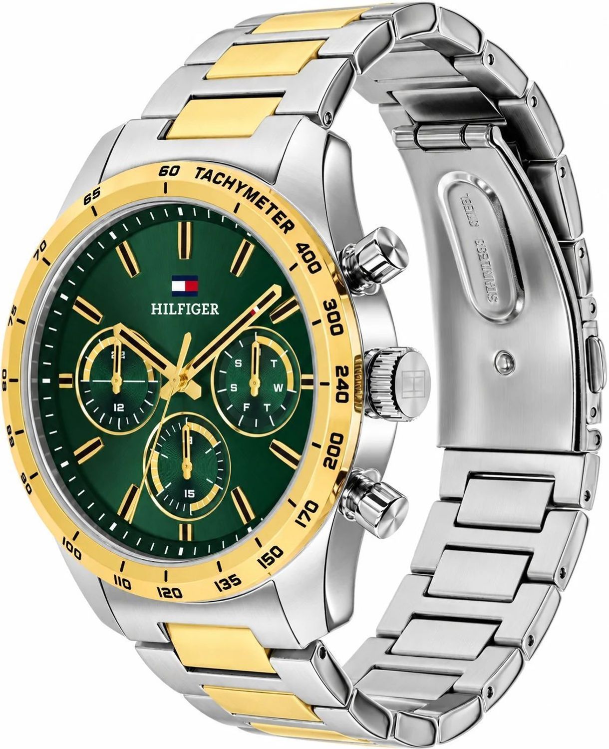 Zegarek męski Tommy Hilfiger 1792279 – zielona tarcza, stalowa bransoletad (1).jpg