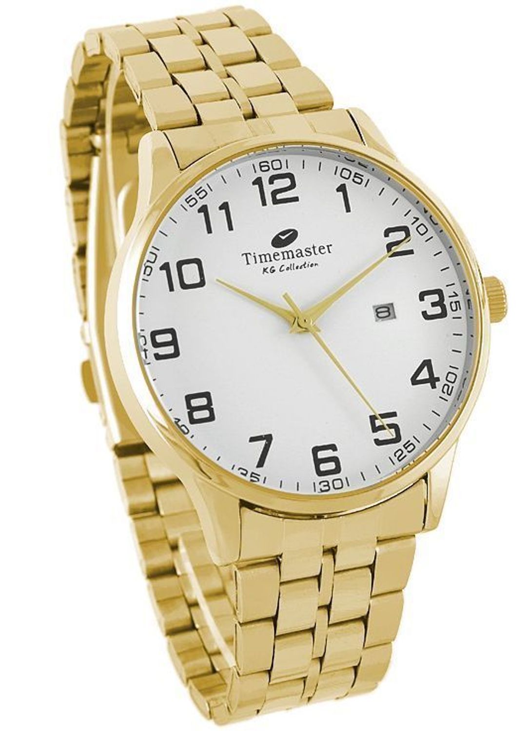 Zegarek męski na bransolecie Timemaster 181-11 'Złoty Klasyk z datownikiem'.jpg