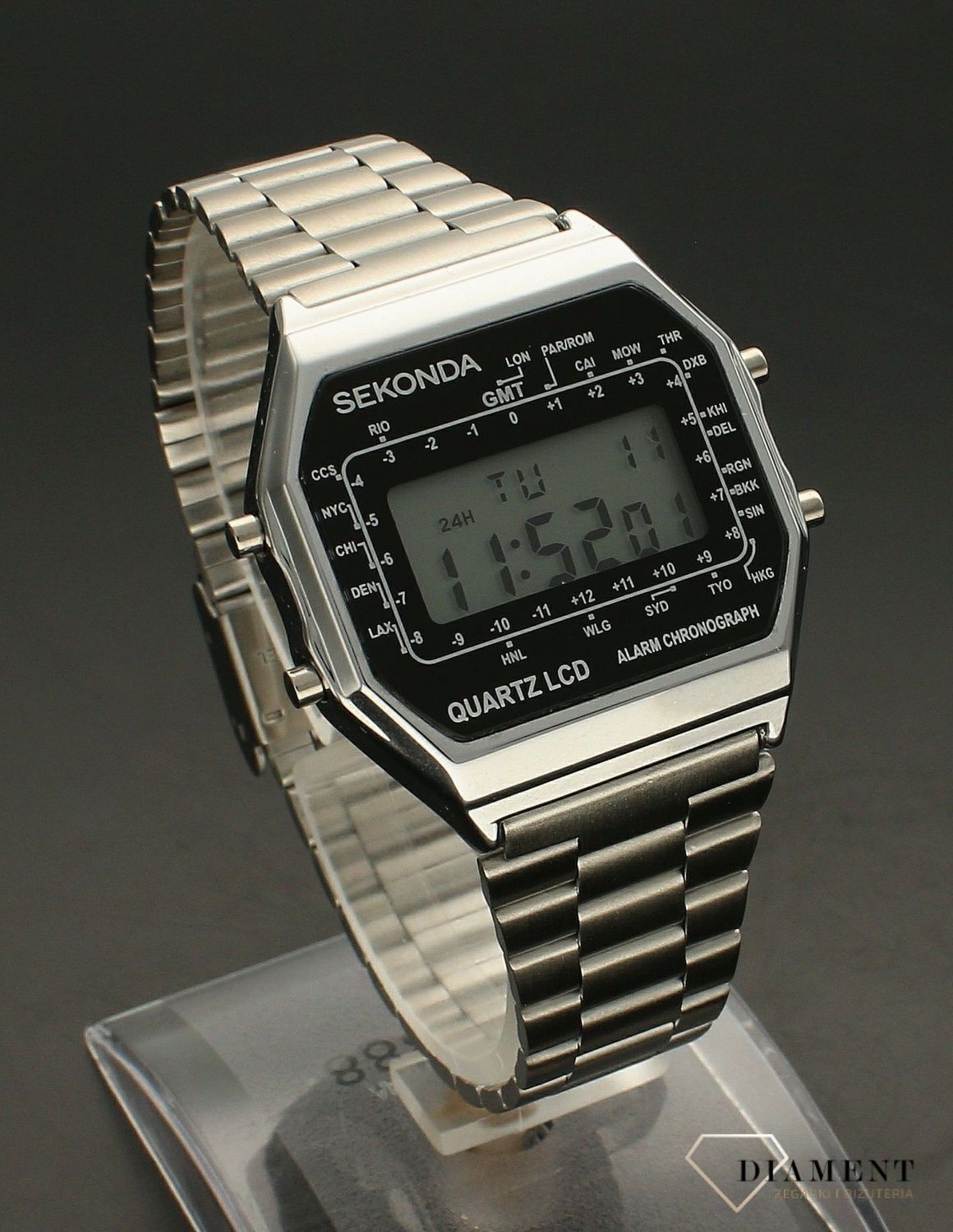 Zegarek męski na srebrnej bransolecie Sekonda 1816.jpg