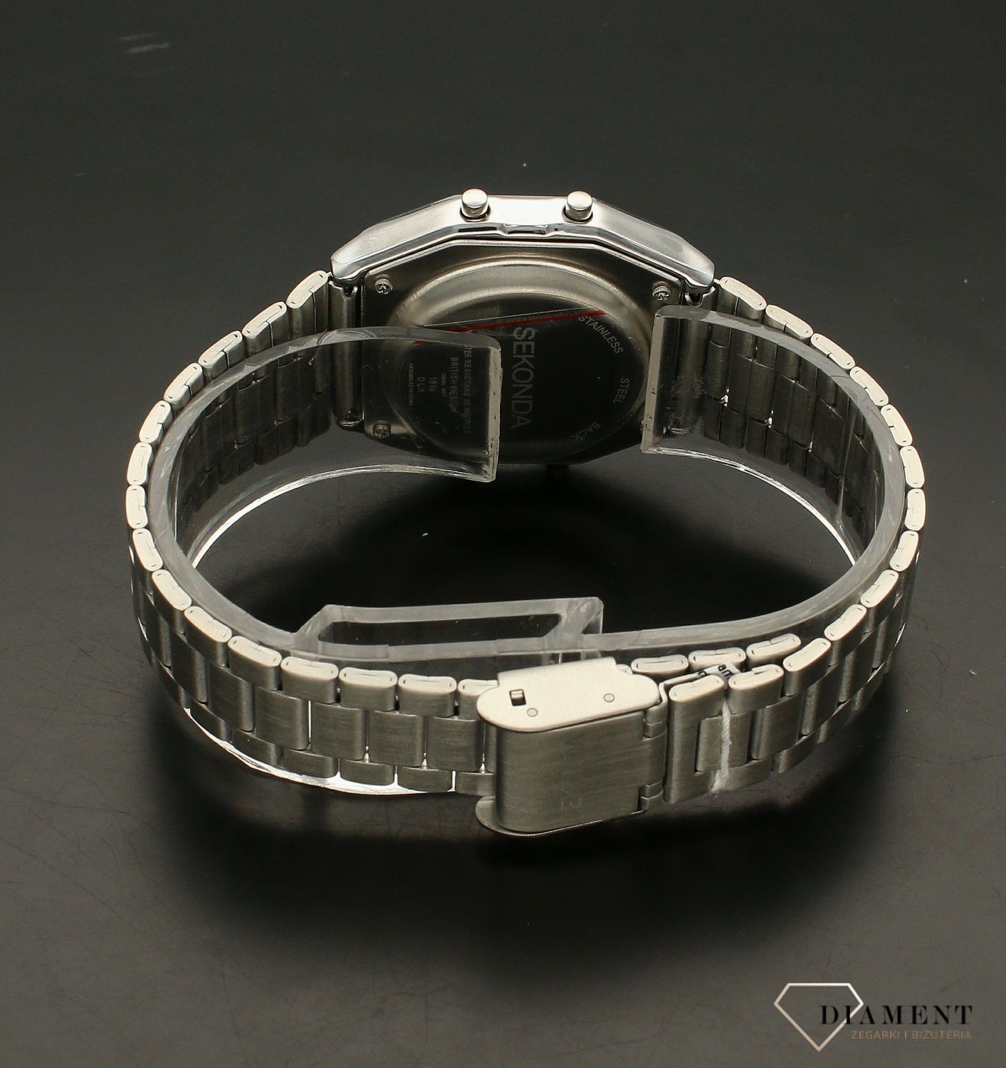 Zegarek męski na srebrnej bransolecie Sekonda 1816.jpg