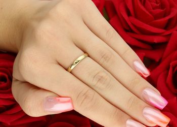 Pierścionek złoty DIAMENT żółte złoto, jeden diament, ponadczasowy 182 tył.jpg