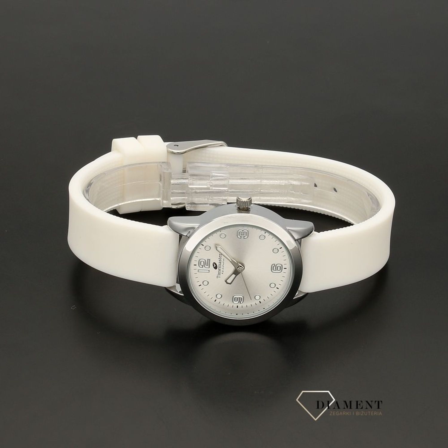Zegarek dziecięcy dla dziewczynki marki TIMEMASTER 185-02 biały (1).jpg