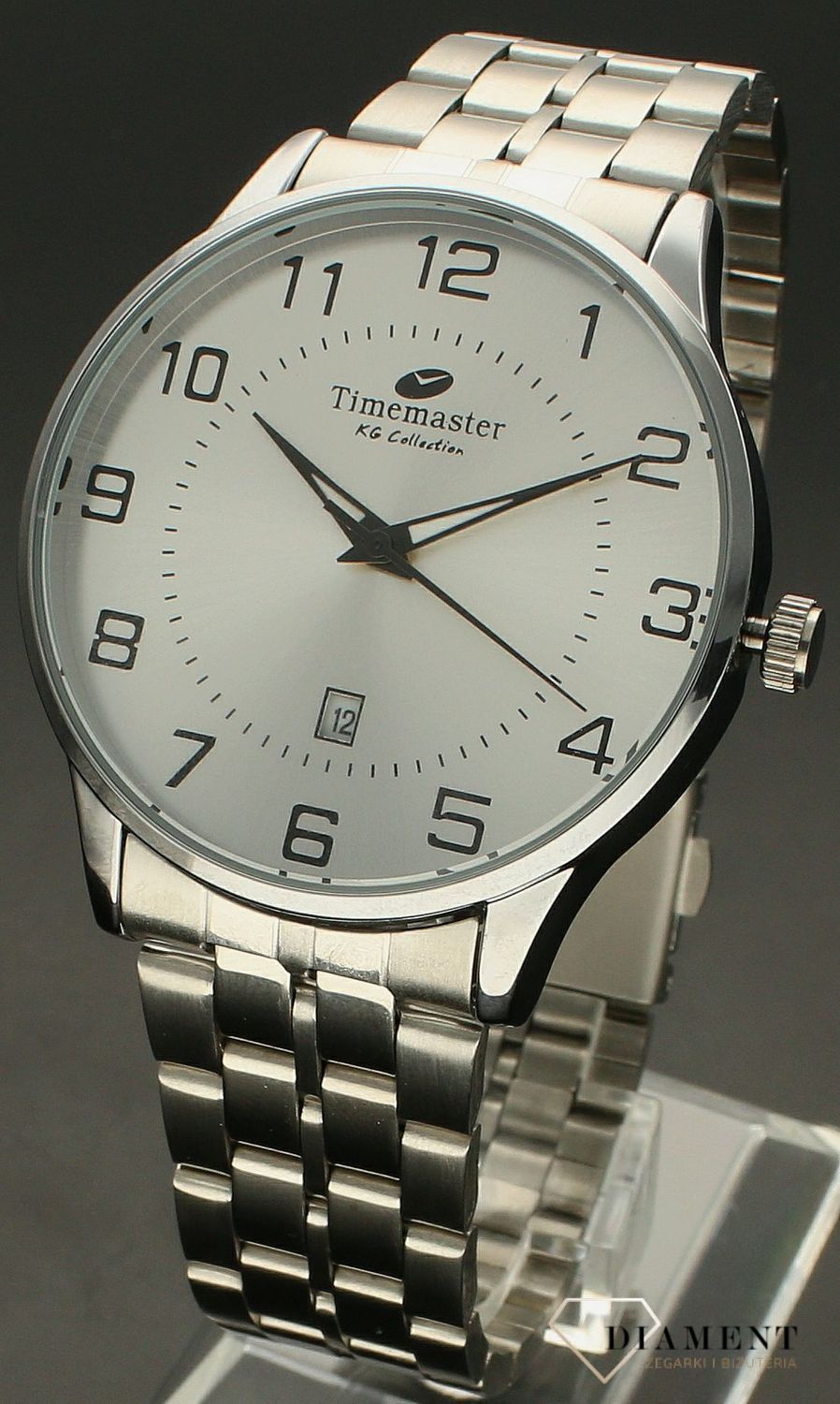 Zegarek męski na srebrnej bransolecie TIMEMASTER 191-41.jpg