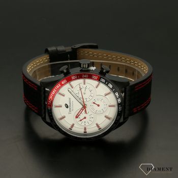 Zegarek męski na czarnym pasku z czerwonymi dodatkami Timemaster 192-57S (3).jpg