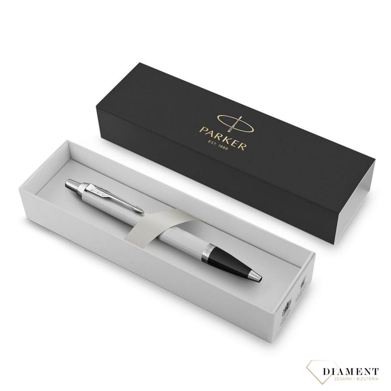 Długopis Parker IM White CT 1931675 to idealny pomysł na prezent z grawerem. Artykuły piśmiennicze na prezent. Grawer gratis. Świetny upominek marki Parker dla VIP-ów..jpg