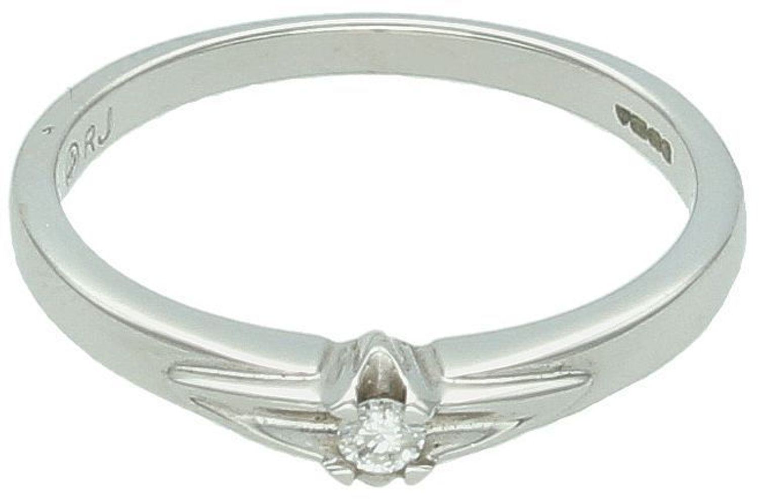 Pierścionek złoty DIAMENT białe złoto, diament, gwiazda.jpg