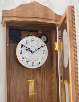 Zegar ścienny z wahadłem drewniany Dąb 20002-OAK2  ✓Zegary ścienne z wahadłem ✓Zegary szafkowe ✓ Drewniany zegar✓  Autoryzowany sklep✓ Kurier Gratis 24h (1).JPG